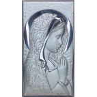 Obrazek srebrny Madonna 8,5 cm * 4,5 cm